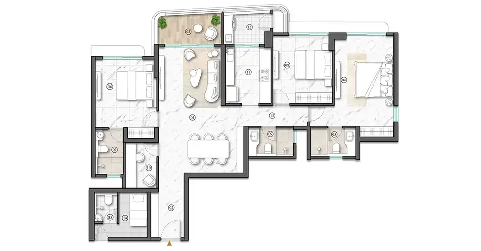 Rajtattva Kapurbawdi Floor Plans